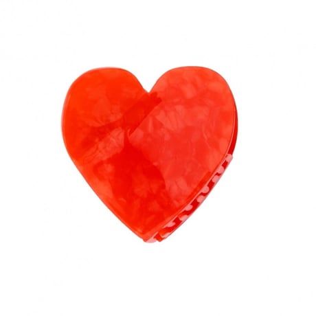 ククシュゼット 正規商品 ヘア アクセ クリップ かわいい ハート Coucou Suzette ハート ヘア クロー Heart Hair Claw レッド (heartclaw)
