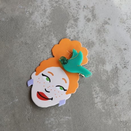ククシュゼット 正規商品 ヘア アクセ クリップ ヘアピン かわいい 鳥 Coucou Suzette グリーン バード ヘア クリップ グリーン (grbirdclip)