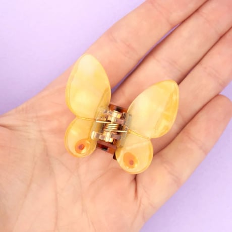 ククシュゼット 正規商品 ヘア アクセ クリップ 蝶 虫 かわいい Coucou Suzette 黄色 蝶 ミニ ヘア クロー イエロー(yebutterflyminiclaw)