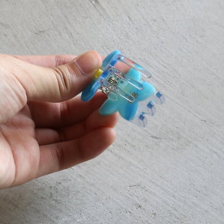 ククシュゼット 正規商品 ヘア ミニ アクセ クリップ 花 Coucou Suzette  忘れな草 ミニ ヘアクロー ブルー(fmnminiclaw)