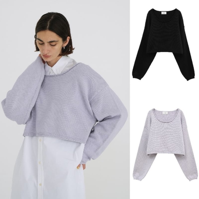 CLANE / ROLL NECK SHORT KNIT TOPS / 181062262 | CLANE / ROLL NECK SHORT KNIT TOPS / 181062262 |