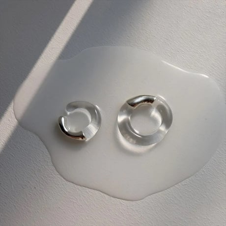 TEN. 正規商品 ユニセックス アクセサリー テン グラス プール イヤーカフ シルバー【即日発送】(ec-0008)