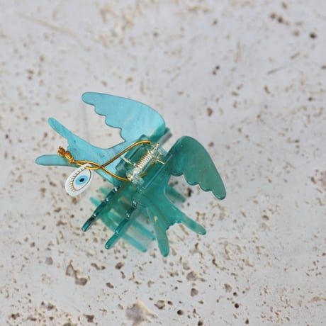 ククシュゼット 正規商品 ヘア アクセ クリップ かわいい 鳥 フランス Coucou Suzette ツバメ 燕 ヘア クロー ブルー (swallowclaw)