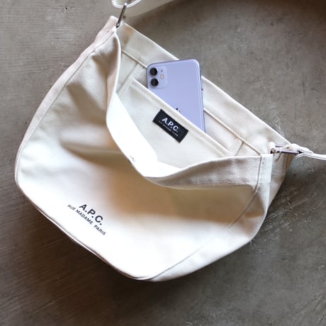 APC / BESACE JOURNAL SMALL CANVAS BAG / 24253-1-02479