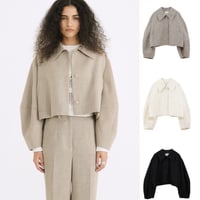 CLANE / COCOON SLEEVE SHORT JACKET  / 181040512
