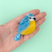 ククシュゼット 正規商品 ヘア アクセ クリップ かわいい 鳥 シジュウカラ フランス Coucou Suzette アオガラ ヘア クロー ブルー (bltiticlaw)