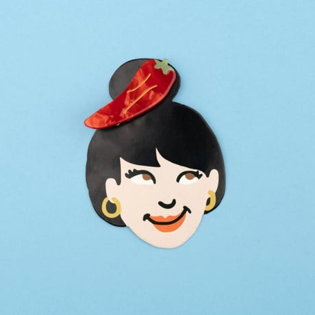 ククシュゼット 正規商品 ヘアアクセ クリップ ピン ヘアピン フランス Coucou Suzette 唐辛子 チリペッパー ヘア クリップ レッド(pepperclip)