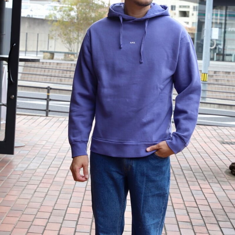 APC パーカー アーペーセー A.P.C. ロゴ パーカー PURPLE パープル (242...