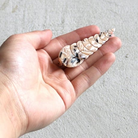 ククシュゼット 正規商品 ヘア アクセ ピン かわいい 海 夏 貝 フランス ギフト Coucou Suzette 貝殻 クリップ  ベージュ(seashellclip)