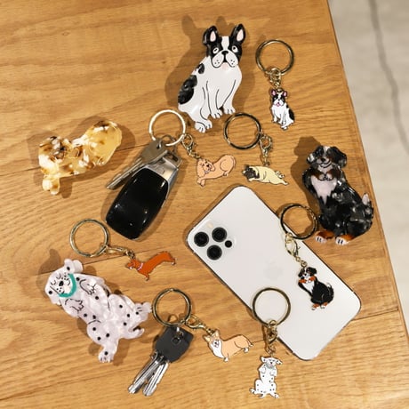 ククシュゼット 正規商品 キーリング キーホルダー ペットタグ 可愛い おしゃれ 犬 猫 ギフト Coucou Suzette フランス 11種類展開(cskeyring)