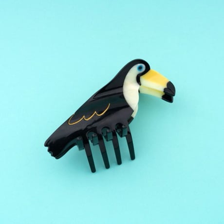ククシュゼット 正規商品 ヘア アクセ クリップ 鳥 Coucou Suzette ビッグ オオハシ ヘア クロー ブラック  (bigtoucanclaw)