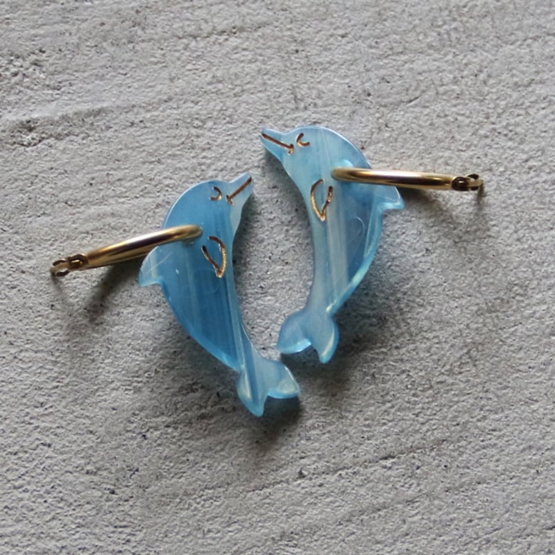 ククシュゼット 正規商品 ピアス レディース 2個売り 両耳用 魚