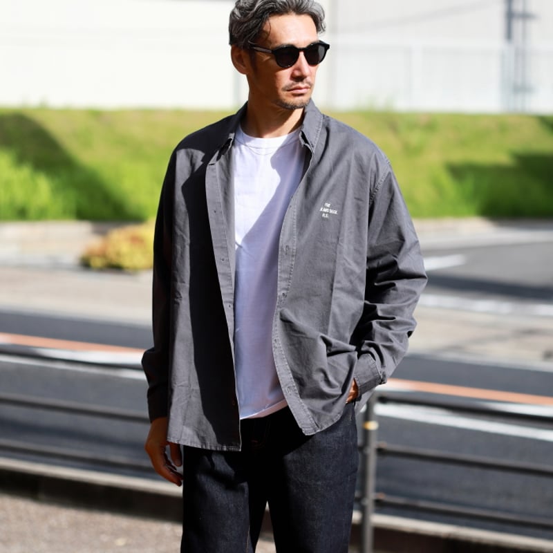 HIDEANDSEEK / B.D L/S Shirt（Washed） / HS-080425