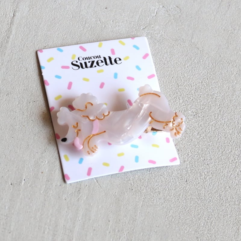 【正規品新品未使用】ククシュゼット　ダルメシアン&プードル ククシュゼット 正規商品 ヘア アクセ クリップ 犬 Coucou