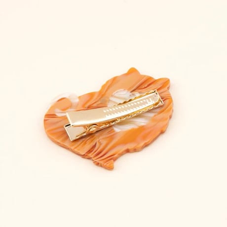 ククシュゼット 正規商品 ヘアアクセ クリップ ピン ヘアピン 犬 フランス Coucou Suzette スピッツ ヘア クリップ ブラウン (spitzclip)