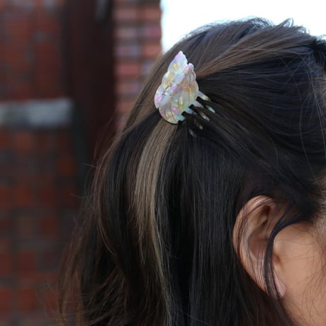 ククシュゼット 正規商品 ヘア ミニ アクセ クリップ 海 夏 Coucou Suzette 貝殻 ミニ ヘアクロー マルチカラー (shellminiclaw)