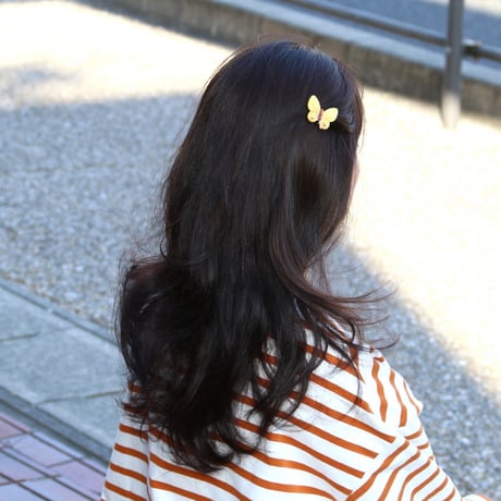 ククシュゼット 正規商品 アクセ ピン クリップ 虫 かわいい ギフト Coucou Suzette 黄色 蝶 ヘア クリップ  イエロー(yebutterflyclip)