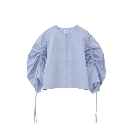 MANOF / DRAWSTRING SLEEVE SHORT BLOUSE / 891224132