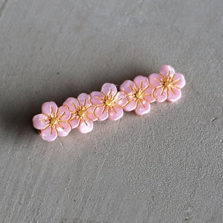 ククシュゼット 正規商品 ヘアアクセ クリップ ピン ヘアピン 花 フランス Coucou Suzette サクラ ヘア クリップ ピンク(sakuraclip)
