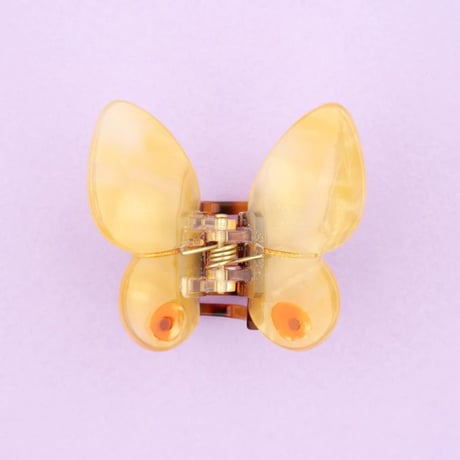 ククシュゼット 正規商品 ヘア アクセ クリップ 蝶 虫 かわいい Coucou Suzette 黄色 蝶 ミニ ヘア クロー イエロー(yebutterflyminiclaw)