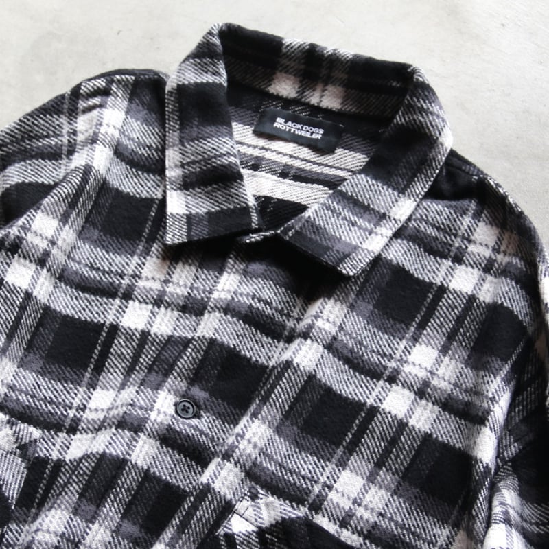 ROTTWEILER / R9 CHECK OPENCOLLAR SHIRT / rw24a0