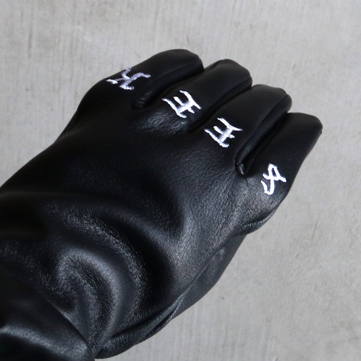 HIDEANDSEEK ハイドアンドシーク レザー グローブ Leather Gloves ブ...