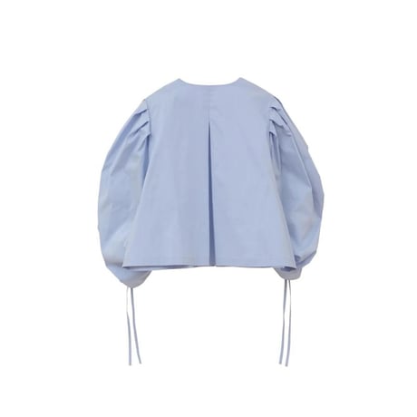 MANOF / DRAWSTRING SLEEVE SHORT BLOUSE / 891224132