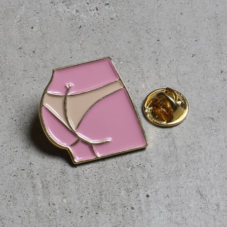 ククシュゼット 正規商品 ピンバッジ ブローチ かわいい おしゃれ フランス 個性的 Coucou Suzette 日焼け ヒップ ピン ピンク (sunburnpin)
