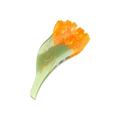ククシュゼット 正規商品 ヘア アクセ クリップ かわいい 花 フランス Coucou Suzette キンセンカ カレンデュラ ヘア クロー オレンジ(calendulaclaw)