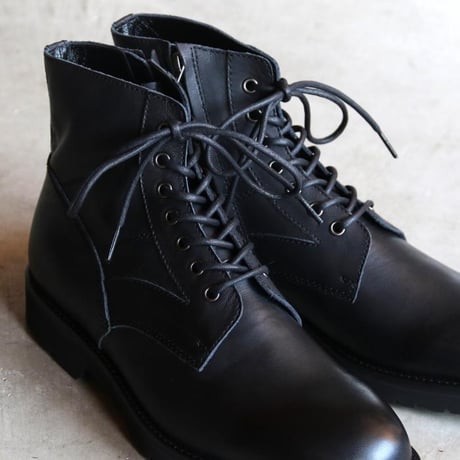 PADRONE / SIDE ZIP LACE UP BOOTS / pu8759110324c
