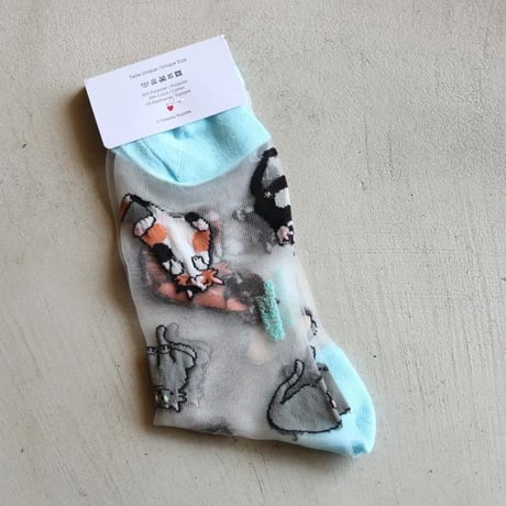 Coucou Suzette / ニャオ キャット シアー ソックス / meowshsocks