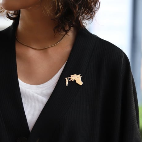 ククシュゼット 正規商品 ピンバッジ ブローチ かわいい おしゃれ フランス 個性的 Coucou Suzette ヤミー ピン Yummy Pin ベージュ系 BEIGE (yummypin)