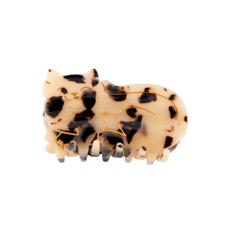 ククシュゼット 正規商品 ヘア アクセ クリップ かわいい 猫 トラネコ