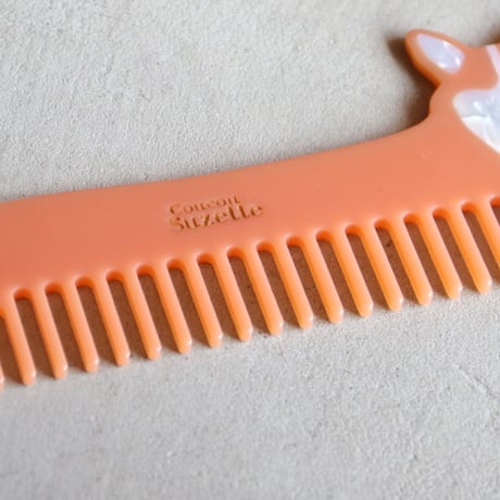 ククシュゼット 正規商品 ヘア くし ブラシ コーム かわいい フランス ギフト Coucou Suzette コーギー コーム Corgi Comb ベージュ Beige