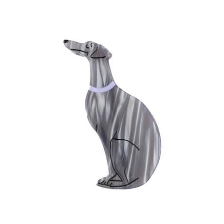 ククシュゼット 正規商品 ヘア アクセ クリップ 犬 Coucou Suzette  ウィペット ヘア クロー グレー ( whippetclaw)