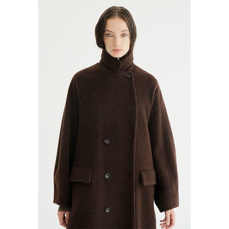 CLANE / DOUBLE WOOL LONG COAT / 171010052 | CHA CLANE / DOUBLE WOOL LONG COAT / 171010052 | CHA