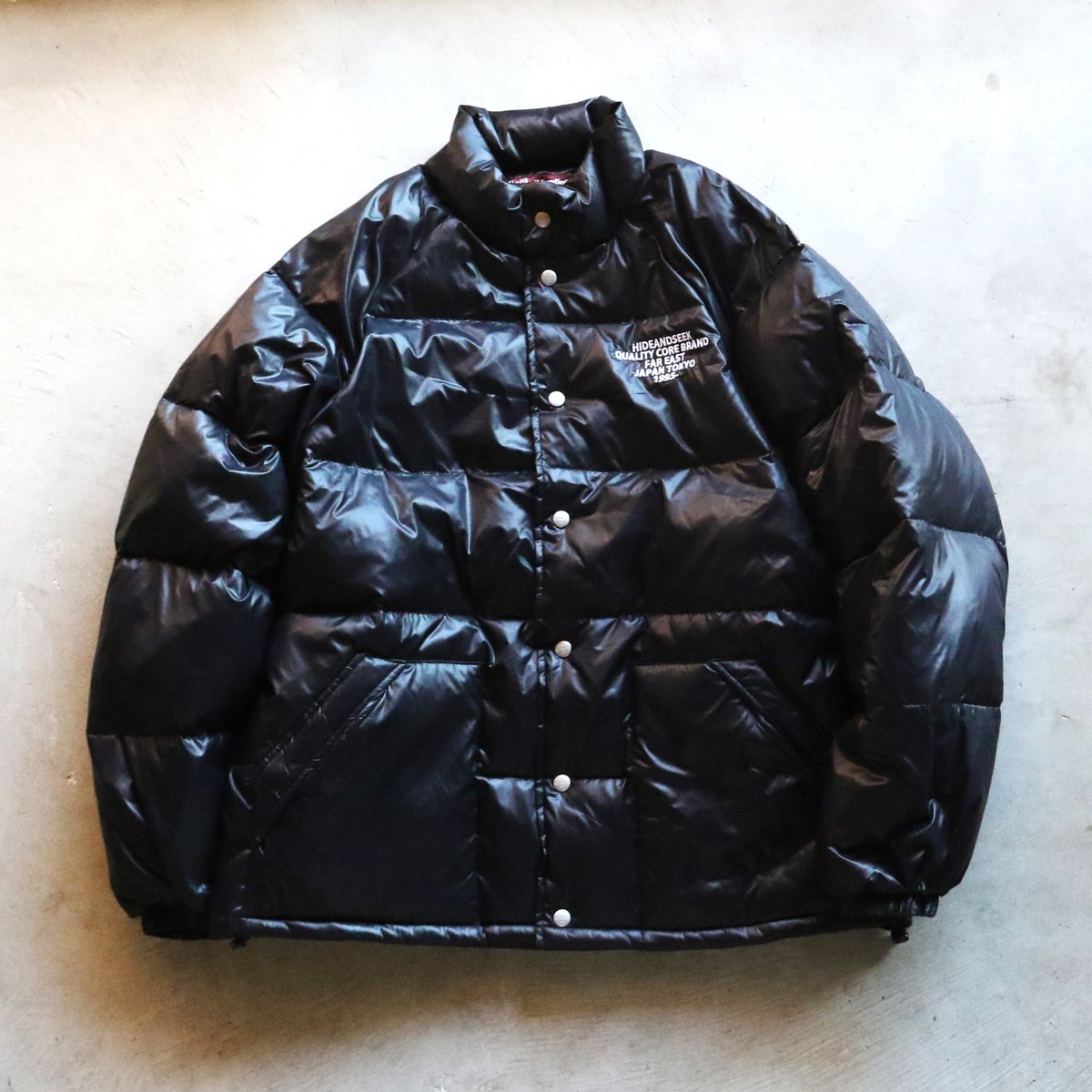 HIDEANDSEEK ハイドアンドシーク ダウン ジャケット Down Jacket ブラッ