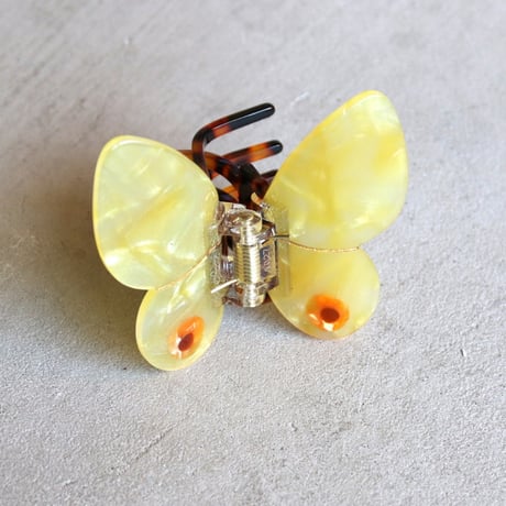 ククシュゼット 正規商品 ヘア アクセ クリップ 蝶 虫 かわいい ギフト Coucou Suzette 黄色 蝶 ヘア クロー イエロー(yebutterflyclaw)