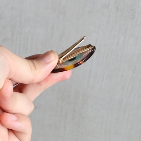ククシュゼット 正規商品 ヘアアクセ クリップ ピン ヘアピン 目 フランス Coucou Suzette ブルーアイ ヘア クリップ ブルー(bleyeclip)
