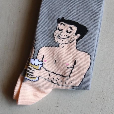 ククシュゼット 正規商品 靴下 メンズ おしゃれ 白人 フランス クルー丈 Coucou Suzette ビール腹 ソックス Beer Belly Socks (beerbellysocks)