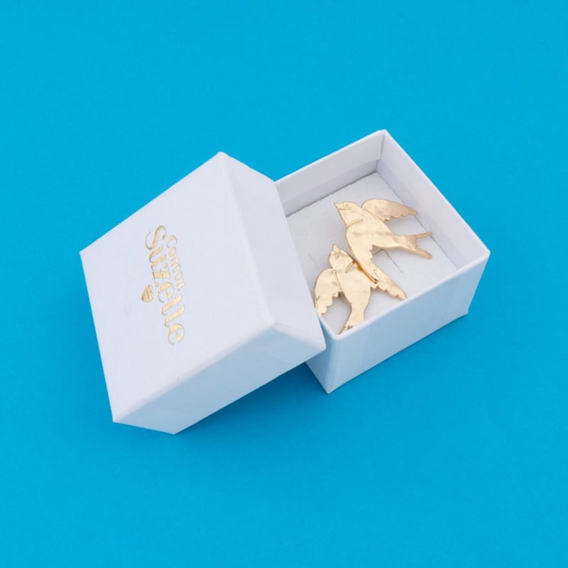 ククシュゼット 正規商品 ピアス レディース 2個売り 両耳用 鳥 燕