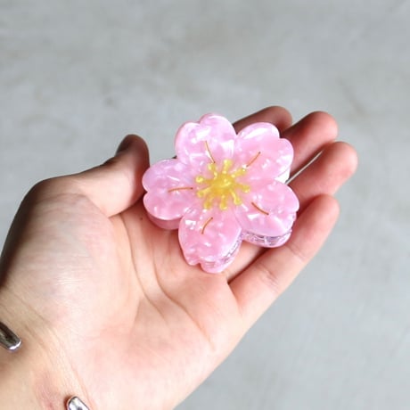 ククシュゼット 正規商品 ヘア アクセ クリップ かわいい 桜 フランス Coucou Suzette サクラ ヘア クロー Sakura Hair Claw ピンク(sakuraclaw)