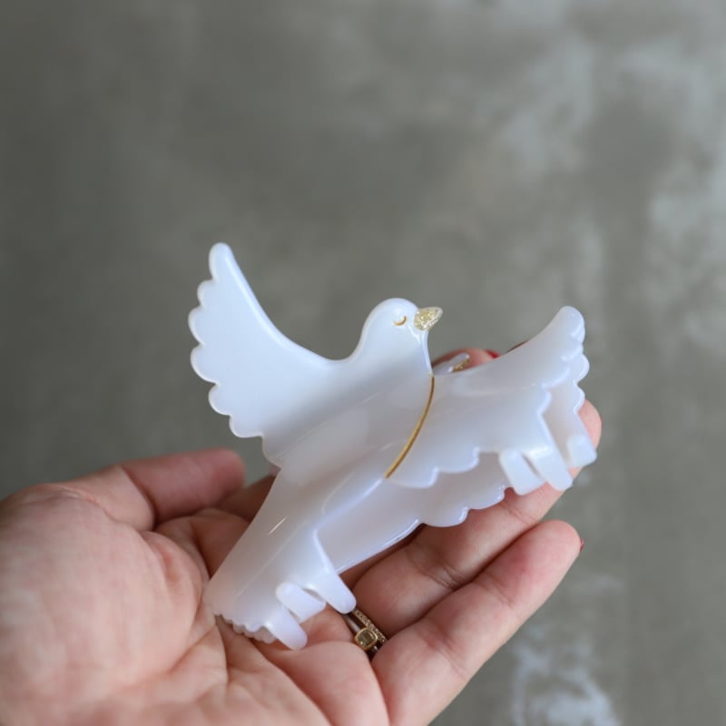 ククシュゼット 正規商品 ヘア アクセ クリップ かわいい 鳥 フランス