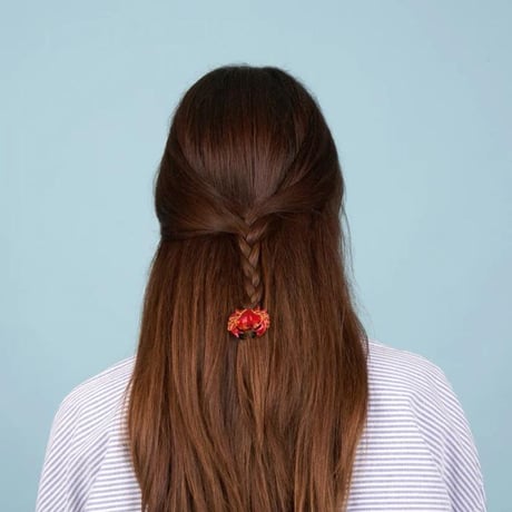 ククシュゼット 正規商品 アクセ ピン クリップ 海 魚 かわいい ギフト Coucou Suzette カニ ヘア クリップ レッド(crabclip)