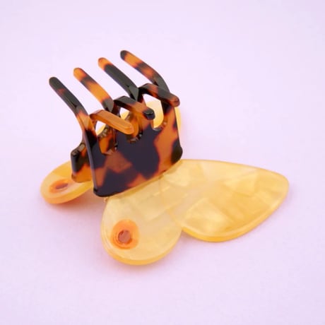 ククシュゼット 正規商品 ヘア アクセ クリップ 蝶 虫 かわいい ギフト Coucou Suzette 黄色 蝶 ヘア クロー イエロー(yebutterflyclaw)