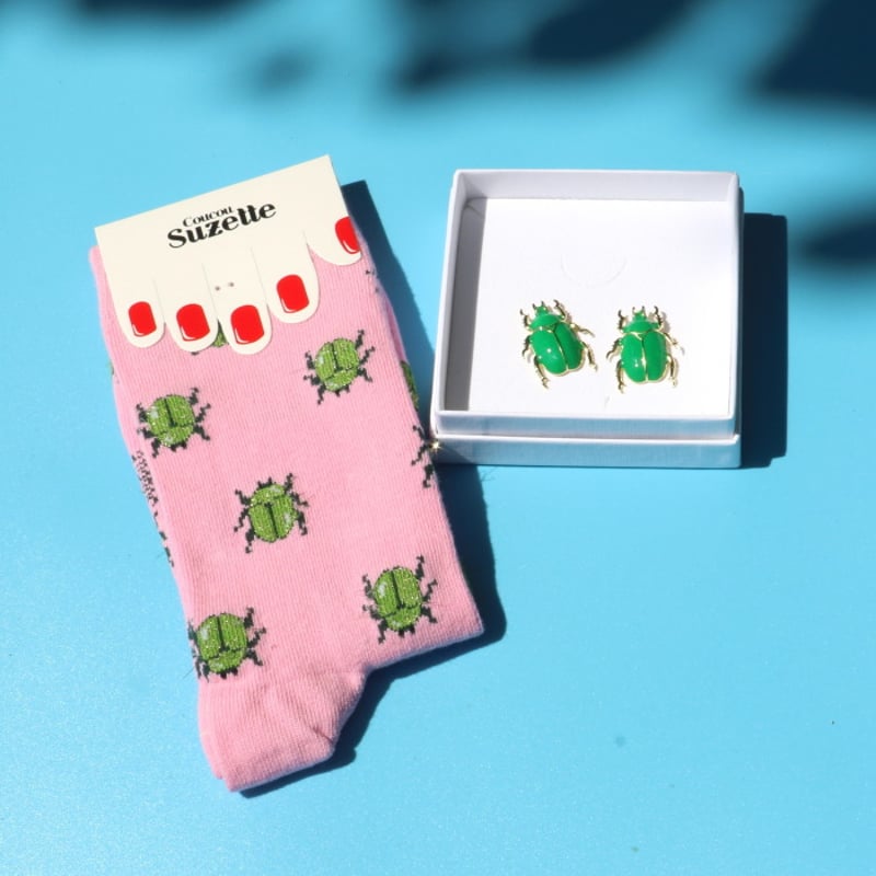 ククシュゼット 正規商品 ピアス 両耳 レディース 虫 個性的 かわいい