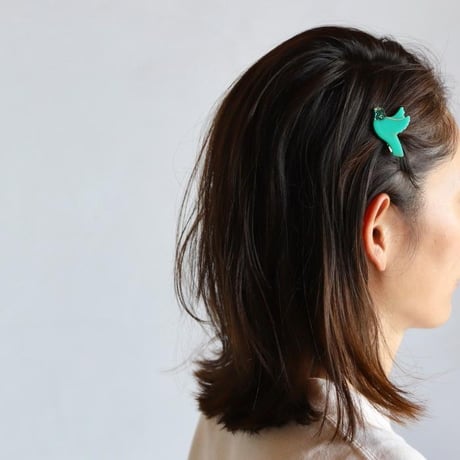 ククシュゼット 正規商品 ヘア アクセ クリップ ヘアピン かわいい 鳥 Coucou Suzette グリーン バード ヘア クリップ グリーン (grbirdclip)