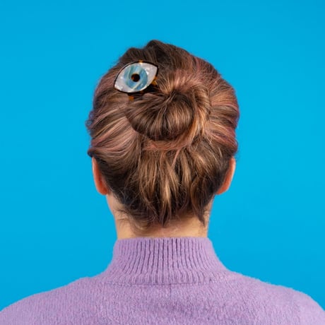 ククシュゼット 正規商品 かんざし ヘアコーム アクセ 目 個性的 おしゃれ Coucou Suzette アイ ヘア スティック ビッグ Eye Hair Stick Big ブルー Blue