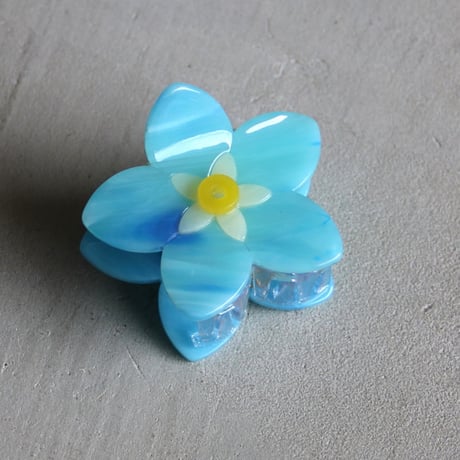 ククシュゼット 正規商品 ヘア アクセ クリップ かわいい 花 Coucou Suzette 忘れな草 ヘア クロー Forget Me Not Hair Claw ブルー (fmnclaw)
