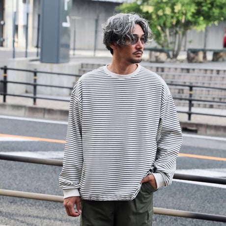 CHARGER / Border Draw cord L/S Tee / cr24awtee03